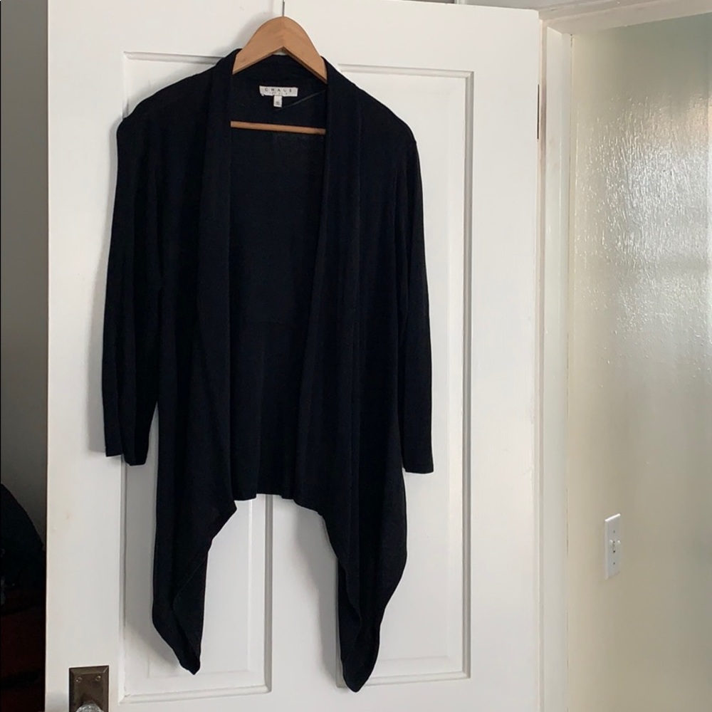 Chaus Open Front Cardigan